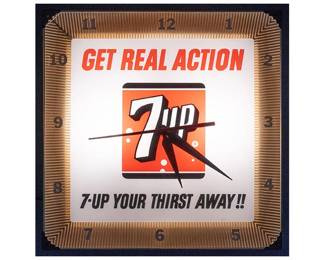 7Up Advertising LightUp Clock