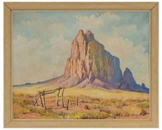 Ship Rock New Mexico, Oil on Canvas