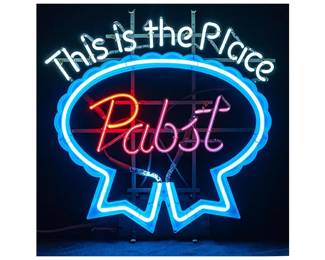Vintage Pabst Beer Neon Sign