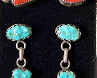  011 Pair Of Beautiful Sterling Earrings