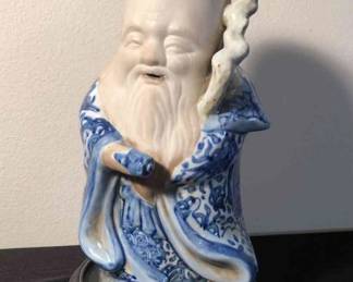  013 Japanese Blue White Figurine