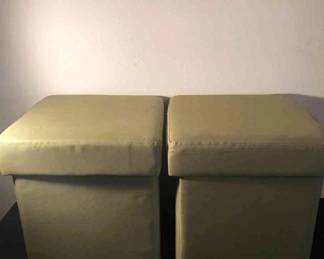 2 Green Storage Cubes