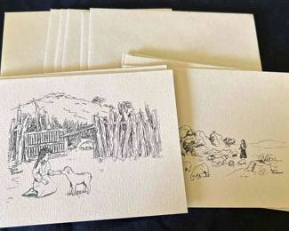 7 Ruth Gordon Paper Cards