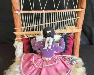 Blanket Weaver Doll Display Piece