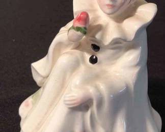 Clown mime figurine music box