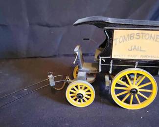 Handmade Model of Tombstone Jail Wagon