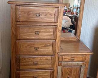 Harrison Furniture Tall Dresser With Mirror 