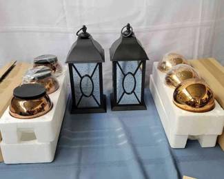 Lanterns And Illuminated Pathway Spheres