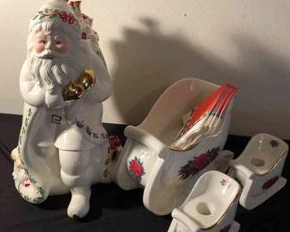 Lenox Cookie Jar Princess House Sleigh