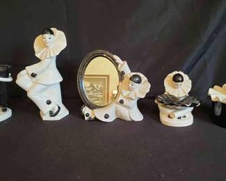 Porcelain Clown Mime Bathroom Decor