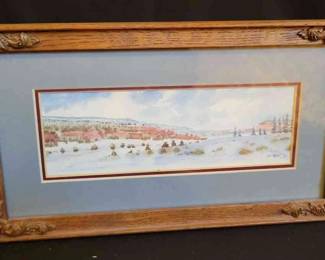 Signed water color painting