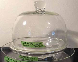 Vintage Glass Cake Plate More