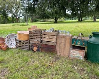 Produce crates and baskets galore! More to come-