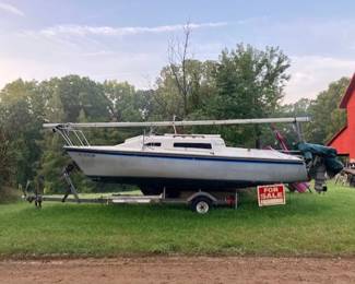 Sailboat, because every estate sale needs a sailboat!