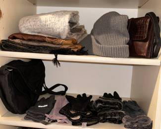 Hats, gloves, scarves, belts