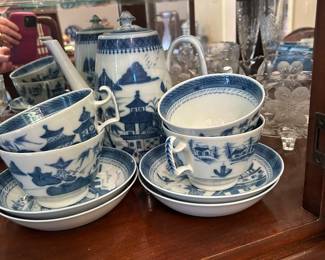 Mottahedeh Blue Canton Tea Set