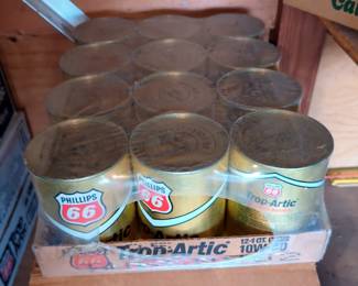 Phillips 66 Prop-Artic 10W-40, 1 Quart Cans, Qty 12, And Peak Anti Freeze, 1 Gallon Bottles, Qty 6 , New In Boxes