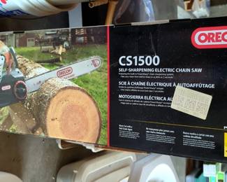 Oregon Self-Sharpening Electric Chain Saw, Model CS1500, In Original Box