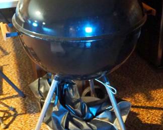 Rolling Weber Grill And Cover, New