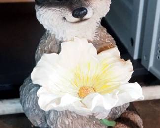 Outdoor Racoon Figurines, Including Seed Bath, Mom And Kits, And More