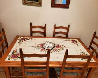 Vintage Tile Top Table