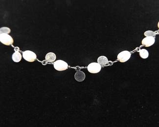 .925 Sterling Silver SILPADA Pearl Necklace
