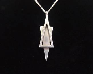 .925 Sterling Silver Star of David Pendant Necklace
