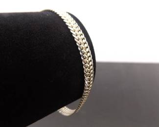 NEW .925 Sterling Silver Thicker Fancy Link Bracelet
