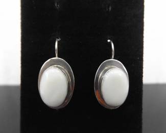 .925 Sterling Silver Ionsdaleite Hook Earrings
