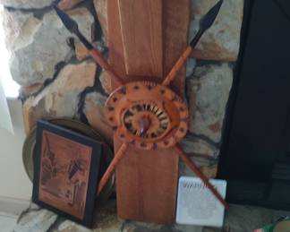 Pair of shield and swords 50.00