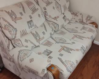 1980s southwestern loveseat 40.00