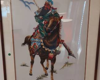 Embroidered horse art 150.00