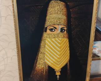 Velvet Arabic woman artwork 
150.00