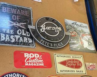Car Signs And Garage Decor