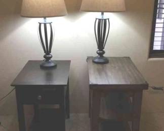 Excellent End Tables And Lamps