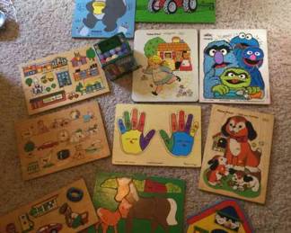 Fisher Price And Play School Puzzles