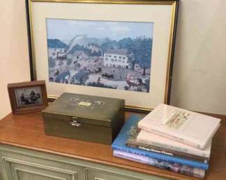 Framed Art, Coffee Table Books, Jewelry Box