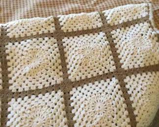 Hand Crocheted And Wool Blend Blankets