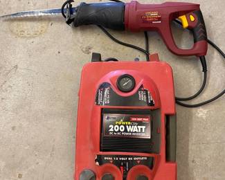 Reciprocating Saw And Power Inverter 