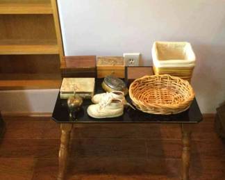 Side Table With Music Boxes And More