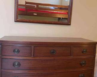 Vintage Dresser And Cintage Mirror