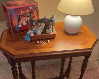 Vintage Table, Lighting And Mice