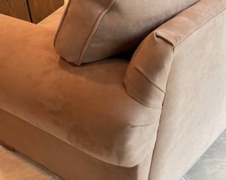 Pair of oversized large theatre style COMFY/COZY EXTRA LONG sectional large sofas/couches. Buy 1 or buy the pair. Comes in four separate pieces with connectors. Approx dimensions each sofa: Width 159" x depth 40" x height 34" including cushions.   