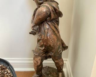 Garden Cherub/statute. Heavy! Dimensions: Height 26" x width 11". 