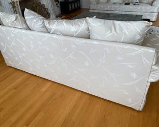 Pair of neutral sofas/couches. Buy 1 or buy the pair. Dimensions: Width 87" x  depth 36" x height 34" including back pillows.