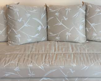 Pair of neutral sofas/couches. Buy 1 or buy the pair. Dimensions: Width 87" x  depth 36" x height 34" including back pillows.