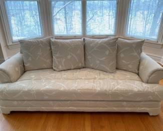Pair of neutral sofas/couches. Buy 1 or buy the pair. Dimensions: Width 87" x  depth 36" x height 34" including back pillows.