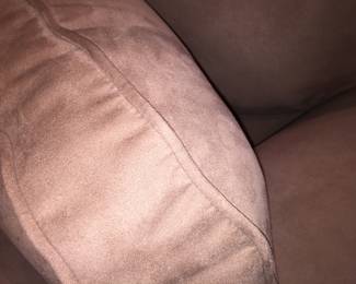 Pair of oversized large theatre style COMFY/COZY EXTRA LONG sectional large sofas/couches. Buy 1 or buy the pair. Comes in four separate pieces with connectors. Approx dimensions each sofa: Width 159" x depth 40" x height 34" including cushions.   