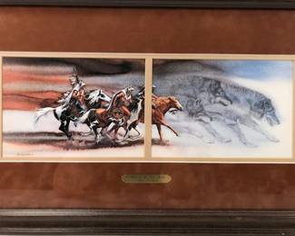 Wolves Of The Crow Framed Print By Bev Doolittle