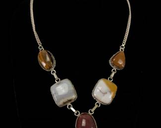 Multi-Gemstone Statement Necklace